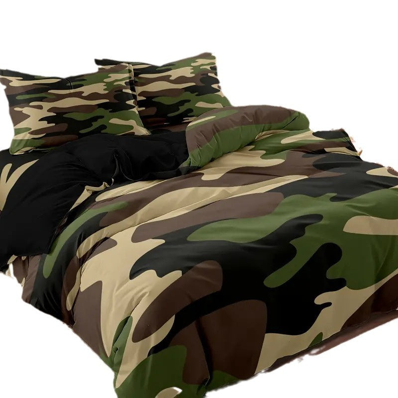 Animal fur grain duvet cover set Pillowcase Three-piece Set