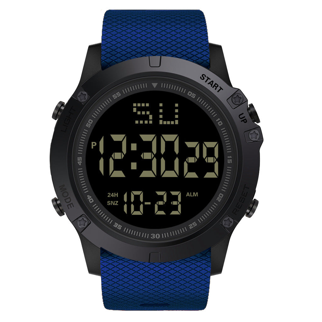Reloj electrónico deportivo para hombre de acero inoxidable