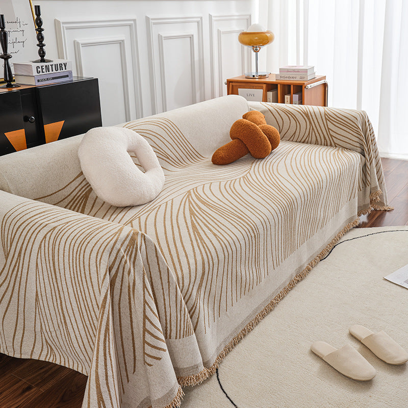 tassel sofa cover With Long Chair Home Decoration Tassel Blanket