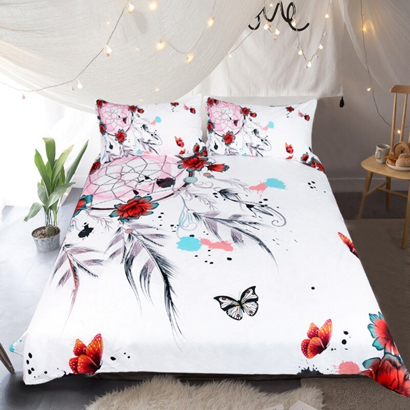 flying dream catcher bedding set four-piece home textile