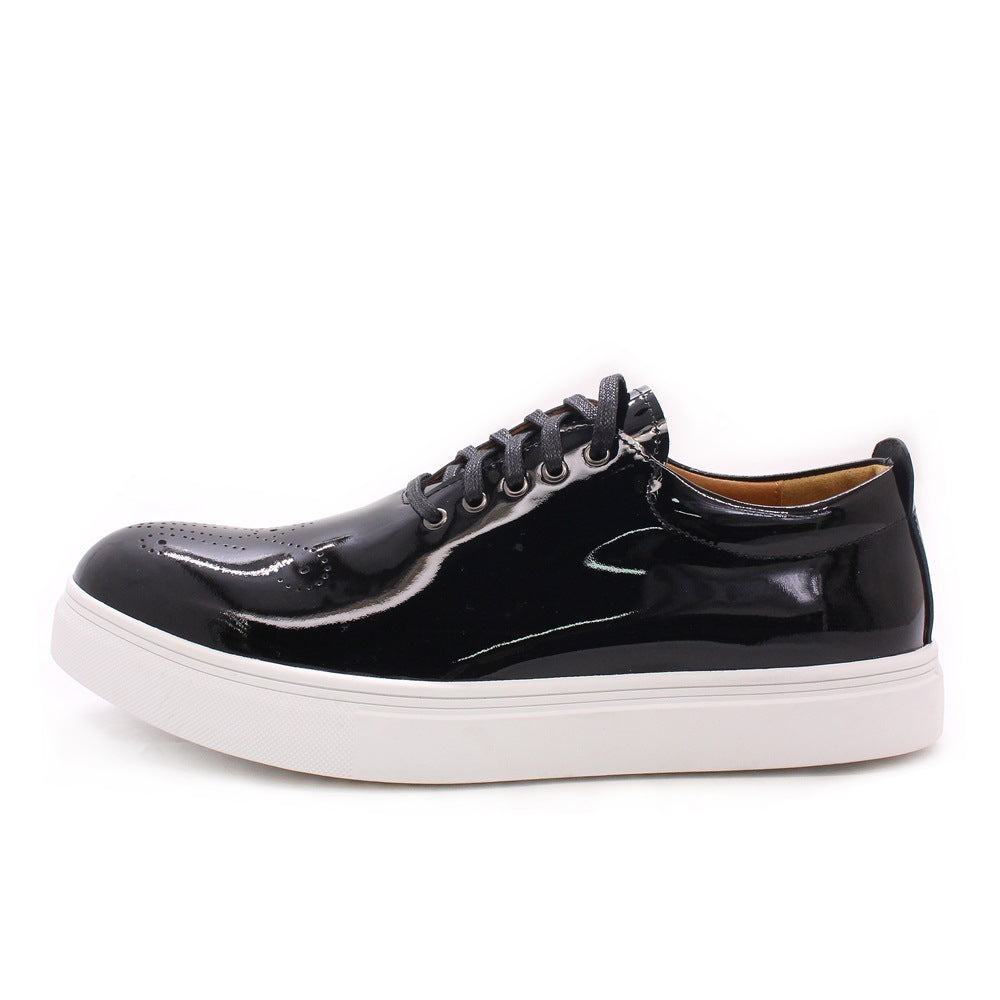 Patent Leather Flat Everyday Comfort Sneakers