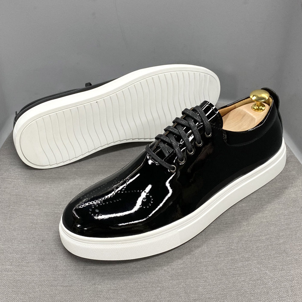 Patent Leather Flat Everyday Comfort Sneakers
