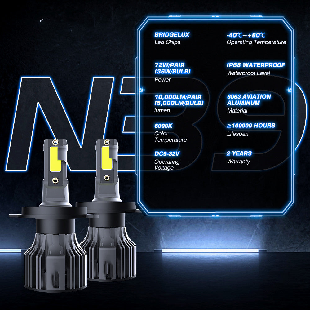 Kit de bombillas LED para faros delanteros de coche, 6000K