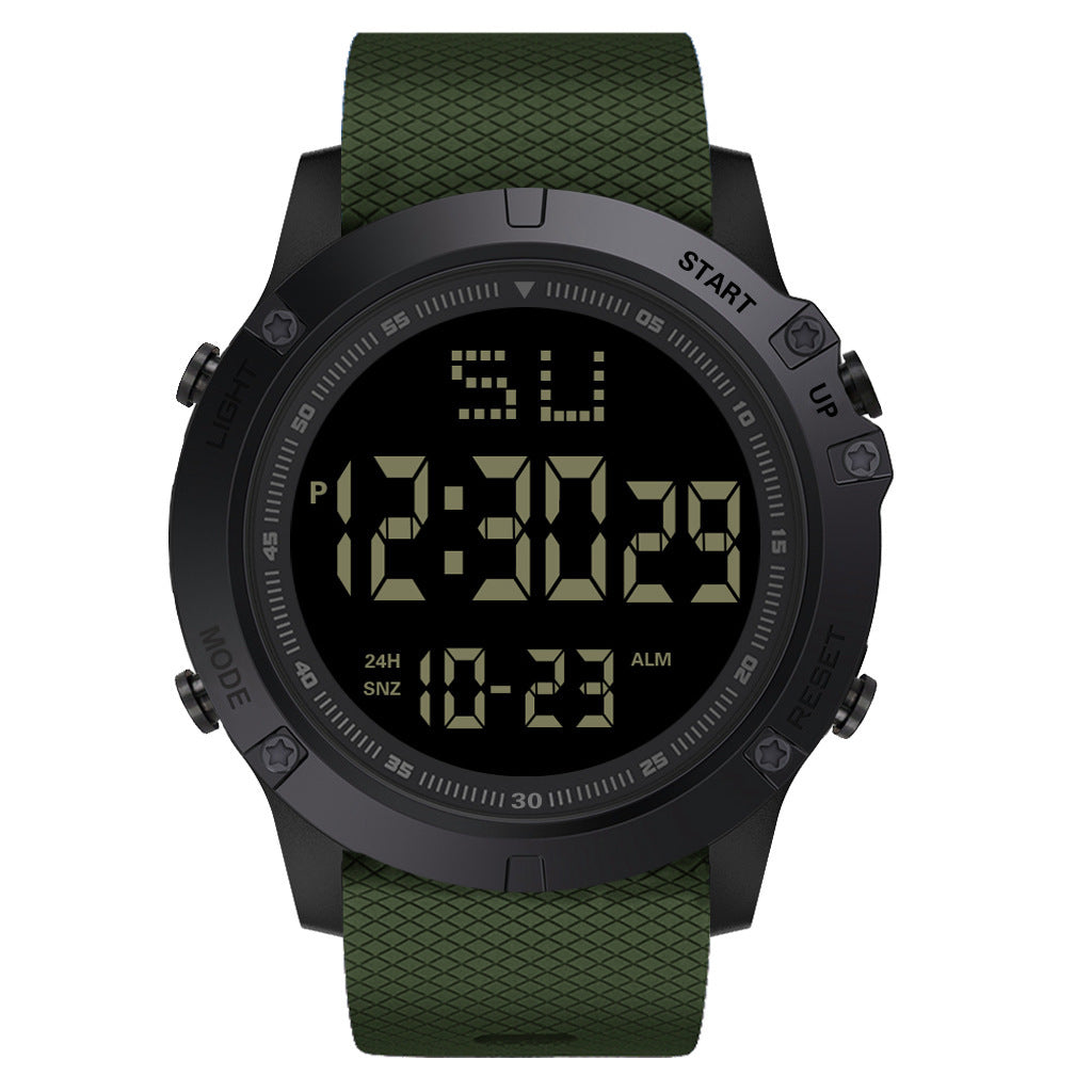 Reloj electrónico deportivo para hombre de acero inoxidable