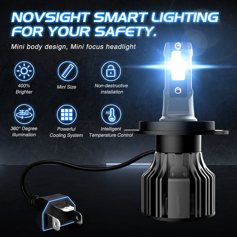 Kit de bombillas LED para faros delanteros de coche, 6000K